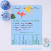 Folder kinderopvang / folder dagopvang met afscheu (Enkel)