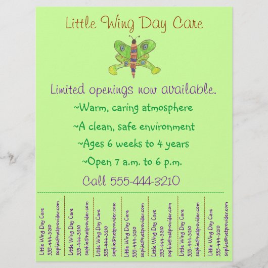 Folder kinderopvang / folder dagopvang met afscheu (Voorkant)