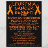 Folder Leukemie Kanker Strijder Fondsenwerving (Voorkant)