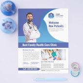 Folder met gezondheidszorgdiensten van de kliniek (Enkel)