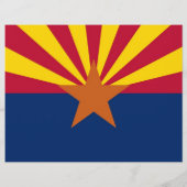Folder met Vlag van Arizona, Verenigde Staten (Achterkant)