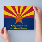 Folder met Vlag van Arizona, Verenigde Staten (Hand)