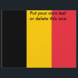 Folder met vlag van België<br><div class="desc">Voeg een vleugje Belgische trots toe aan uw promotiemateriaal met onze exclusieve flyer met de vlag van België!</div>