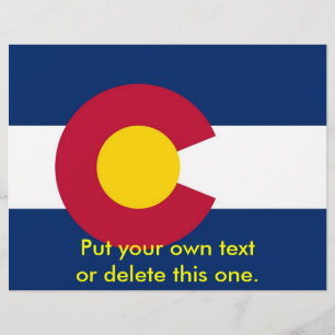 Folder met Vlag van Colorado, V.S.A.