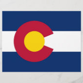 Folder met Vlag van Colorado, V.S.A. (Achterkant)