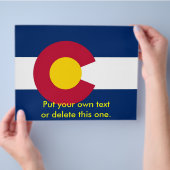 Folder met Vlag van Colorado, V.S.A. (Hand)