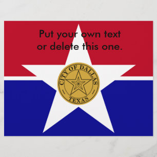 Folder met Vlag van Dallas, VS