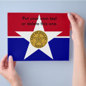 Folder met Vlag van Dallas, VS (Hand)