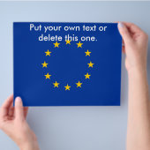 Folder met vlag van de Europese Unie (Hand)
