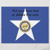 Folder met vlag van de stad Houston, VS (Voorkant)