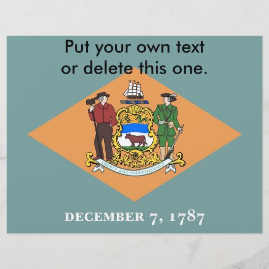 Folder met Vlag van Delaware, V.S. (Voorkant)