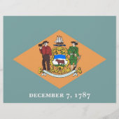 Folder met Vlag van Delaware, V.S. (Achterkant)