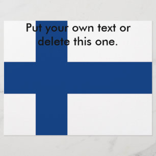 Folder met vlag van Finland
