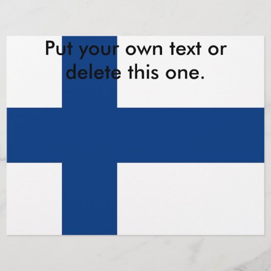 Folder met vlag van Finland (Voorkant)