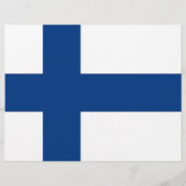 Folder met vlag van Finland (Achterkant)