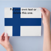 Folder met vlag van Finland (Hand)