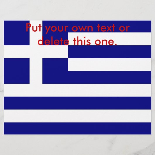 Folder met vlag van Griekenland (Voorkant)