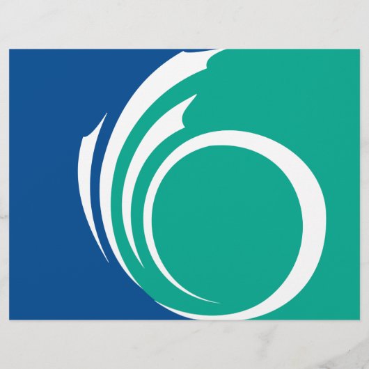 Folder met vlag van Ottawa, Canada (Achterkant)