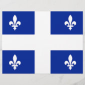 Folder met vlag van Quebec, Canada (Achterkant)
