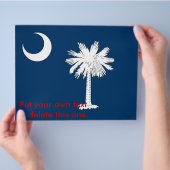 Folder met Vlag van South Carolina, V.S.A. (Hand)