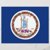 Folder met Vlag van Virginia, V.S.A. (Achterkant)