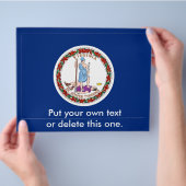 Folder met Vlag van Virginia, V.S.A. (Hand)