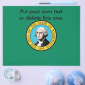 Folder met Vlag van Washington, V.S. (Enkel)