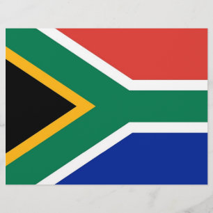 Folder met vlag van Zuid-Afrika