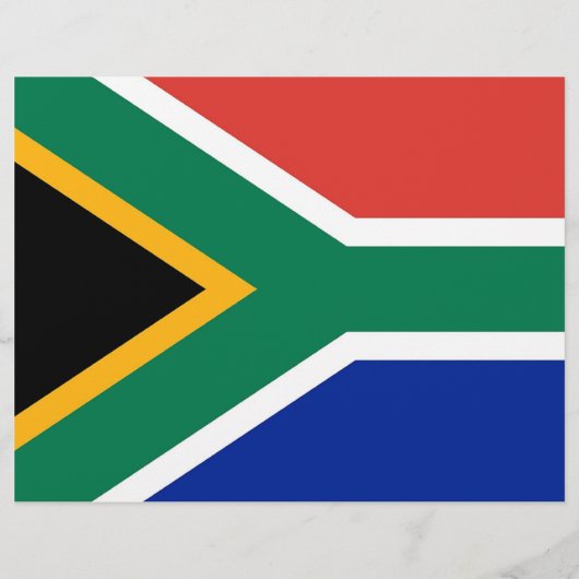 Folder met vlag van Zuid-Afrika (Achterkant)
