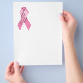 Folder over borstkankerbewustzijn (Hand)