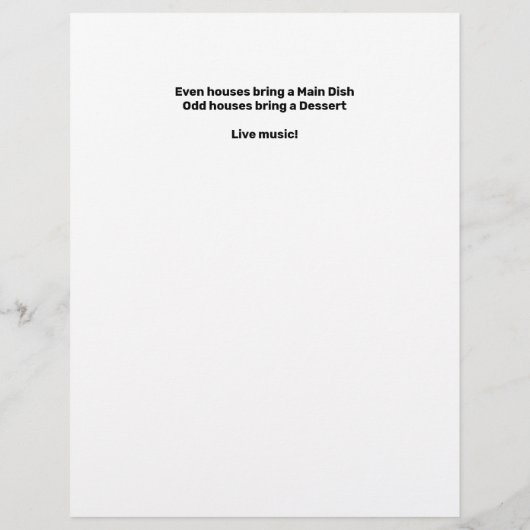 Folder voor buurtfeest (Achterkant)