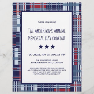 Folder voor patriottisch thema-evenement (Memorial