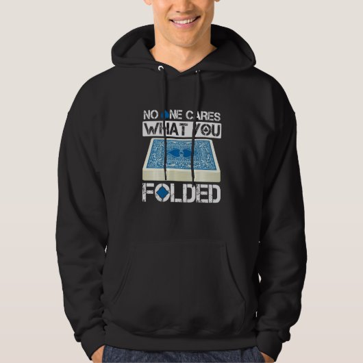 Folders Card Deck Folder Texas Holdem Poker Kaart  Hoodie (Voorkant)