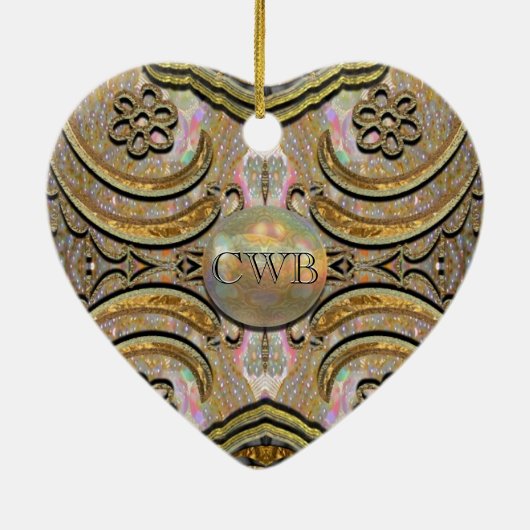 Foldiashire Victoriaans Chic Keramisch Ornament (Achterkant)