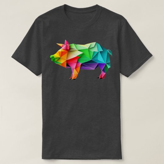 Folding Fun Origami Pig2 T-shirt (Design voorkant)