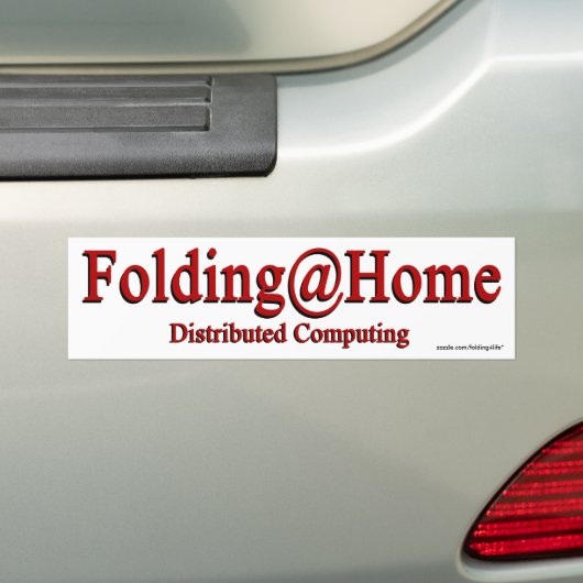 Folding@Home - bumpersticker (Op auto)