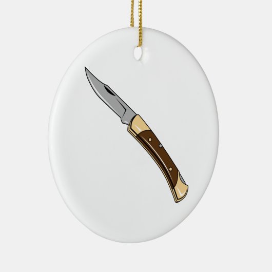 Folding Knife Keramisch Ornament (Rechts)