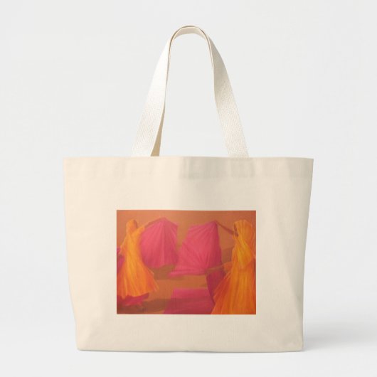 Folding Saris 2010 Grote Tote Bag (Voorkant)