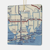 Foley AL  Map Keramisch Ornament (Links)