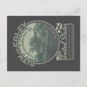FOLEY ALABAMA - DOWNTOWN FOLEY CITY BRIEFKAART