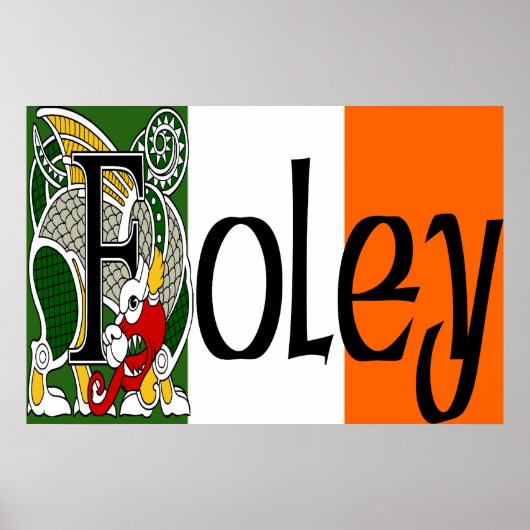 Foley Celtic Dragon Print (Voorkant)