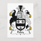 Foley Family Crest Briefkaart (Voorkant)