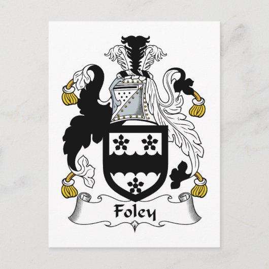 Foley Family Crest Briefkaart (Voorkant)