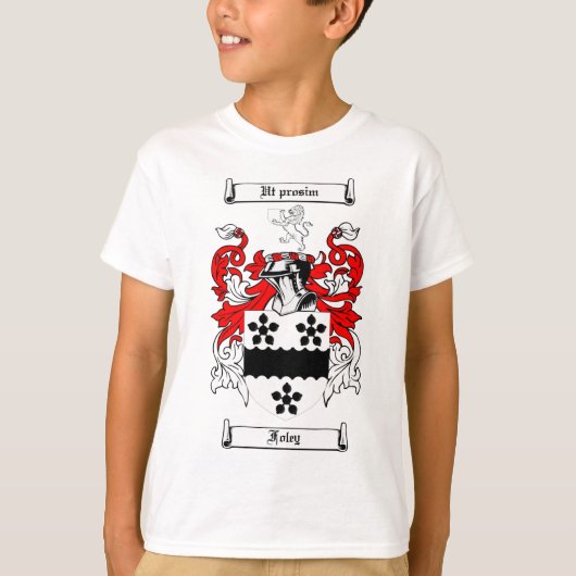 FOLEY FAMILY CREST - FOLEY COAT VAN WAPENS T-SHIRT (Voorkant)