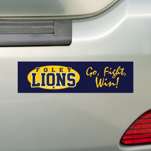 Foley High School; Leeuwen Bumpersticker (Op auto)