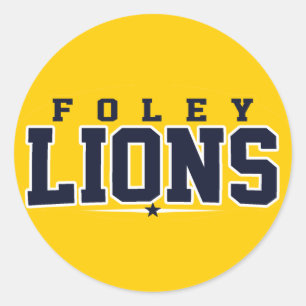 Foley High School; Lion Ronde Sticker