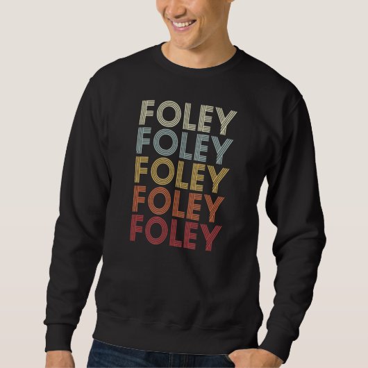 Foley Minnesota Foley MN Retro tekst Trui (Voorkant)
