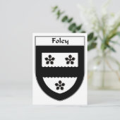 Foley Wapen / Familie Crest Briefkaart (Staand voorkant)