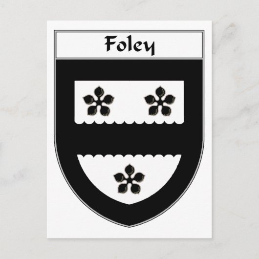 Foley Wapen / Familie Crest Briefkaart (Voorkant)
