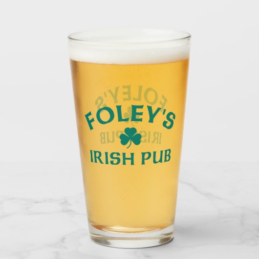 Foley's Ierse Pub Glas (Voorkant gevuld)